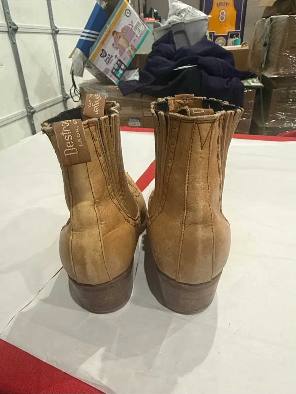 Tan Leather Chukka Boots for Men